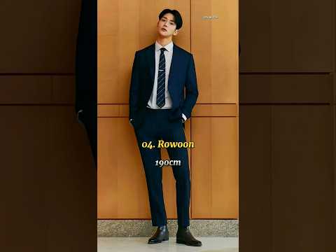 Top 10 Tallest Korean Actors⚡ #shorts #top10 #koreanactor #tallest #rowoon #byeonwooseok #kdramas