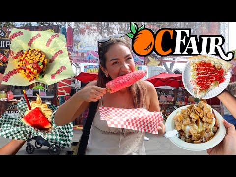 eating the craziest food at the OC fair...