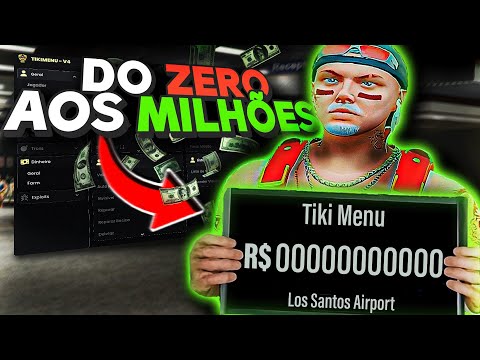 COMEÇANDO do ZERO GANHEI 10MILHÕES SENDO INICIANTE COM ESSA OPÇOES DO M0D M3NU GTA RP