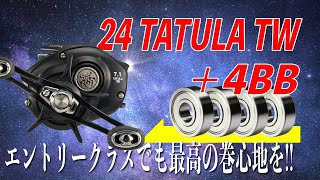 24タトゥーラをフルベアリング化！巻心地が上位機種並みに！？