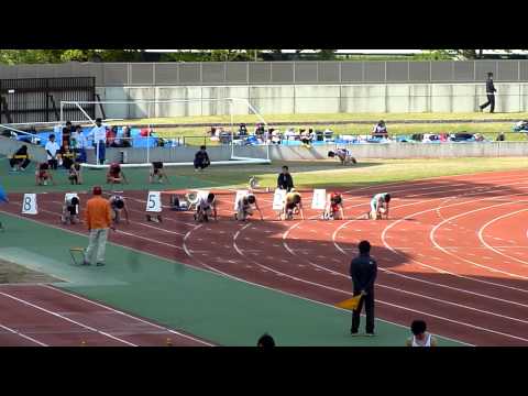 2014/04/27 高校総体西三河予選　100m 6組