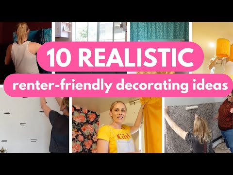 10 REALISTIC Budget Renter-Friendly Decorating Ideas | No Paint/No Wallpaper | Tips & Hacks