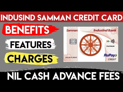 IndusInd Samman Credit Card Honest Review | Free ATM Cash Withdrawal Fee |