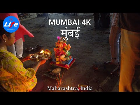 MUMBAI Dadar Chowpatty - Ganesh Visarjan | 3D Binaural Audio | INDIA 4K HDR