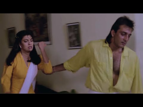 Tum Yeh Ghar Chodkar Nahi Ja Sakti - Sanjay Dutt,  Kimi Katkar Sarphira Movie Action Scene 6