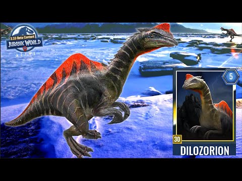 DILOZORION Apex Level 30 ET5- FIRST LOOK! Jurassic World Alive beta