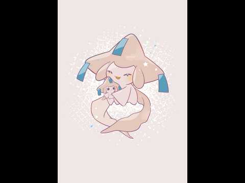 ポケモン：ジラーチ：イラストタイムラプス #illustration #making #pokemon #jirachi