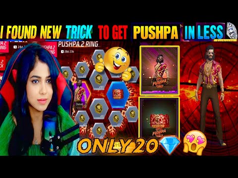 I GOT PUSHPARAJ BUNDLE FREE FIRE IN 20💎 ONLY | PUSHPA RING EVENT FREE FIRE | FREE FIRE NEW EVENT |