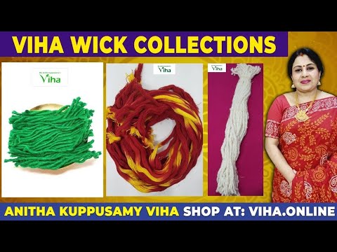 Divine Viha Wick (Thiri) Collection | Viha Online Shop | Anitha Kuppusamy Viha