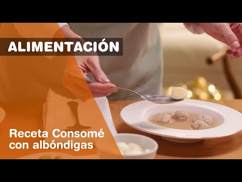 Receta de Consomé con albóndigas y huevos de codorniz