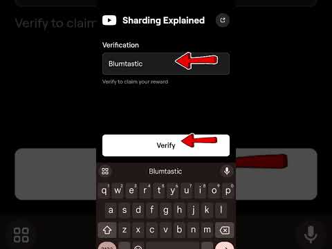 Sharding Explained Blum video code#crypto #blum #viralshort #viralreels #fypシ゚viral