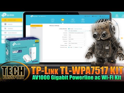 Tp Link TL-WPA7517 KIT V2 | AV1000 Gigabit Powerline ac Wi Fi Kit & Powerline Wi-Fi Extender