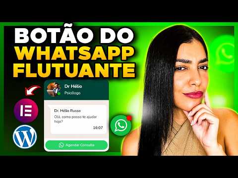 🟢 Como Colocar BOTÃO DO WHATSAPP Flutuante no Elementor WordPress [Nativo, Sem plugin extra]