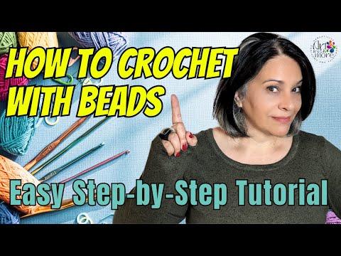 Handmade Writing Journal closure with crochet and beads | Easy Step-by-Step Tutorial