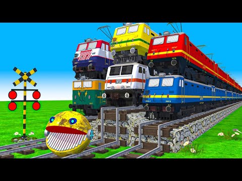 【踏切アニメ】あぶない電車 TRAIN THOMAS 🚦 Fumikiri 3D Railroad Crossing Animation #trains