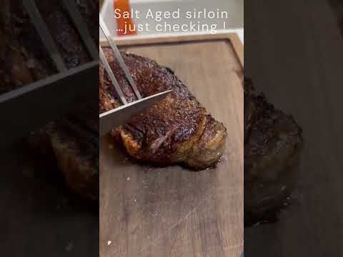 salt aged sirloin | Sizzling Sirloin …40 day salt-aged sirloin | tasty food #shorts #viral