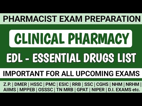 DMER exam preparation | ESSENTIAL DRUGS LIST MCQS | Essential Drugs Concept | EDL MCQS