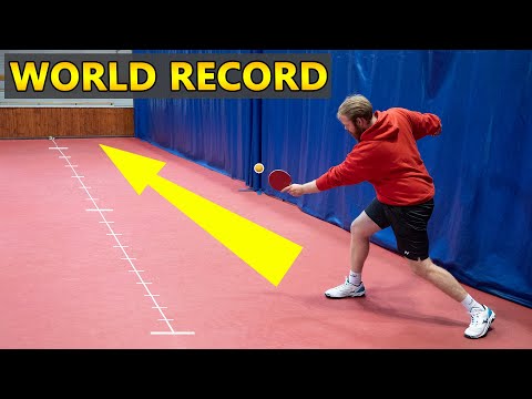 World's Longest Ping Pong Shot