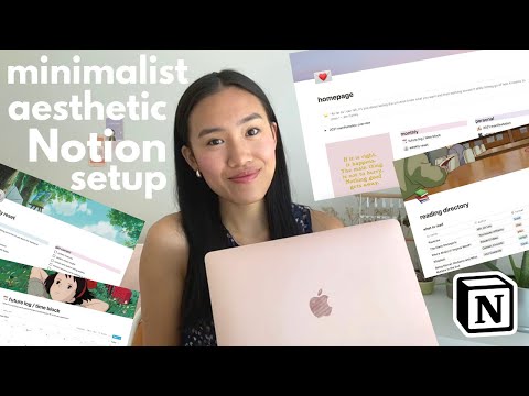 UPDATED aesthetic, minimalist notion setup (free template!) | how i plan & organize my life 💻 ✨