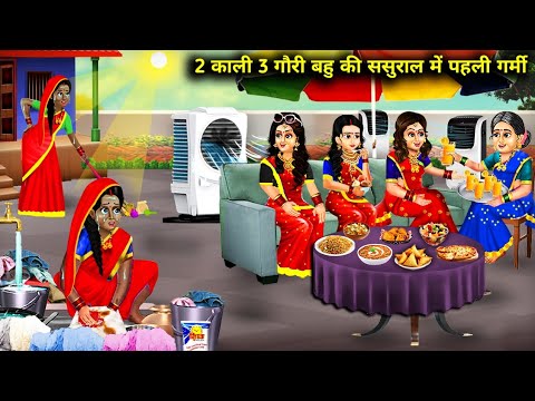 2 काली 3 गौरी बहु की ससुराल में पहली गर्मी || 2 Kali 3 Gori Bahu Ki Sasural Mein Pehle Garmi...