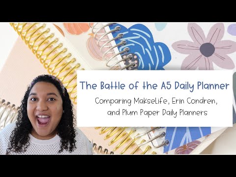 The Best A5 Daily Planner | Comparing Erin Condren, MakseLife, and Plum Paper  Daily Planners