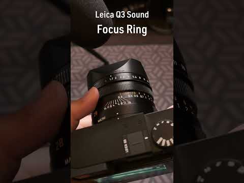 LeicaQ3 sound power on mechanical shutter/focus ring #leica #leicaq3