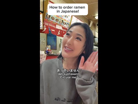 How to order ramen in Japanese