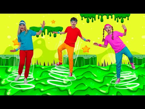 The Floor is Lava! | Kids Dance Song | Nick and Poli