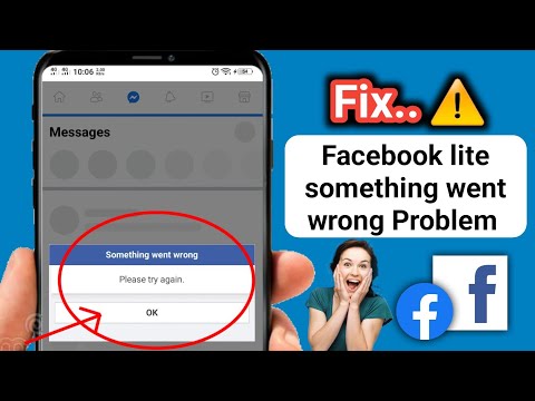 How To Fix Facebook Lite Something Went Wrong Problem || Facebook Lite Not Working Problem