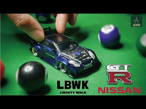 1/62 Nissan GT-R R35 LBWK Custom小車二改[AMD_tw]