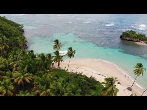 Drone Over Tropical Island | Copyright Free Video Footage