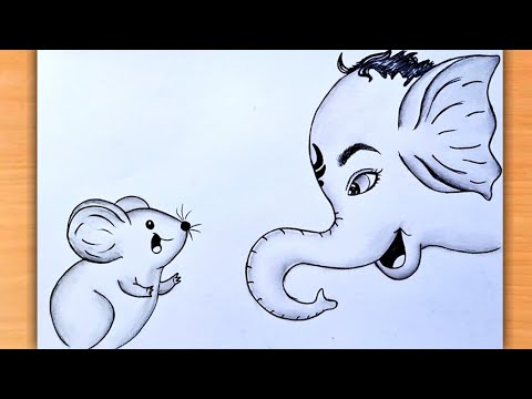 Cute Ganesh Drawing | How to draw ganpati bappa | Ganesha drawing | ganesh chaturthi drawing