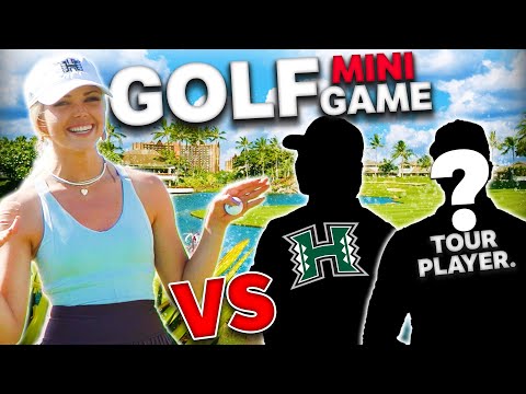 Putt-Off vs. D1 College Golfer + a TOUR PLAYER | Can I Keep Up?! | Claire Hogle