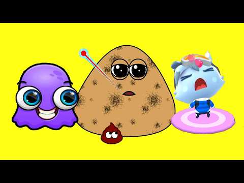 Pou vs Moy 7 vs Tamagotchi - Pou y sus amigos. Juego de pou y amigos, los mejores juegos de mascotas