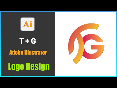 Design T+G Letter Logo in illustrator | Logo Design Tutorial