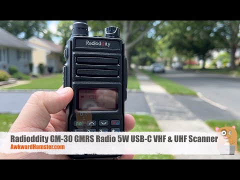 Radioddity GM-30 GMRS Radio 5W USB-C VHF & UHF Scanner Review