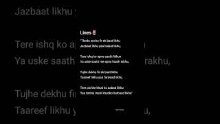 Thoda sochu fir ek baat likhu | Dark lines #blackscreenshayari #viral #shorts #shayaristatus #poetry