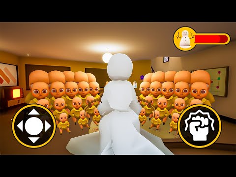 WHAT IF We PLAY AS SNOWMAN?! The Baby In Yellow