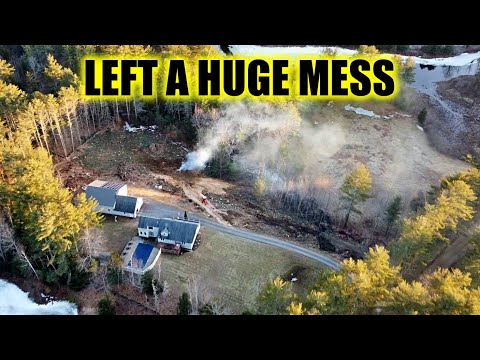 Clearing land, loading up logging trucks and doing some backfilling with the Kubota.