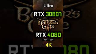 RTX 3080 Ti vs RTX 4080 in Baldur's Gate 3 | 4K