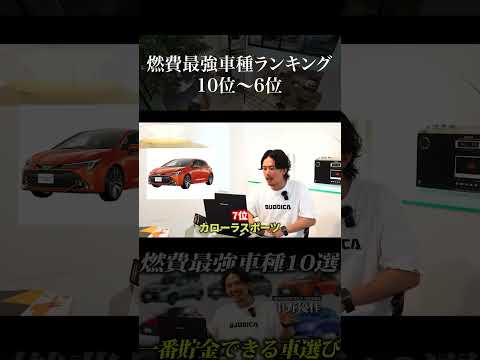 【コスパ最強】燃費の良い車種ランキング10位～6位