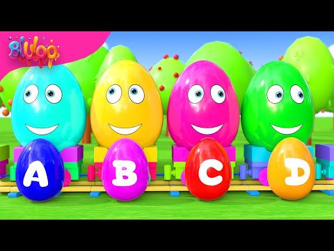 ABC Song | Learn Alphabet with SUPRISE EGGS | BluLoo Nursery Rhymes & Kids Songs