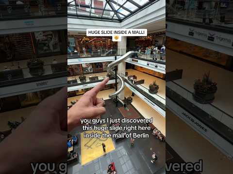 Genuinely INSANE Slide inside a MALL! 🛝