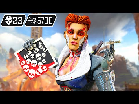 LOBA 23 KILLS & 5700 DAMAGE (Apex Legends Gameplay)