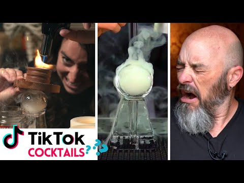 We try to recreate SPOOKY TikTok cocktails - because spooky time