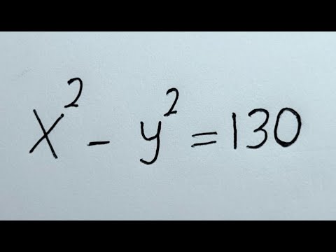 Harvard University Admission Interview Trick X^2-Y^2=130 | Is There A Solution?? | Best Trick!!