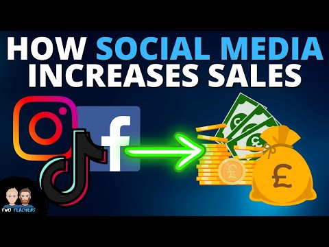 How do businesses increase sales with social media?