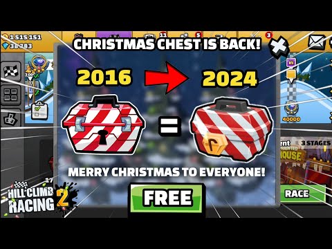 (2016) OLD XMAS CHEST IS BACK! 🤩 IN NEW EVENT - HILL CLIMB RACING 2