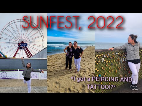 SUNFEST 2022 OC, MD Beach Vlog (I got a PEIRCING AND a TATTOO!!!!)