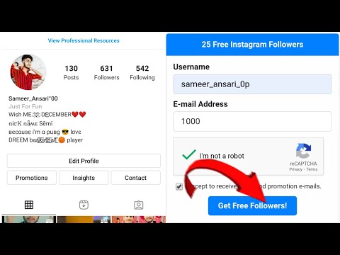 How too get free instagram followers 100 Followers per click 🔥🔥 (2021) Tagdi Trick !